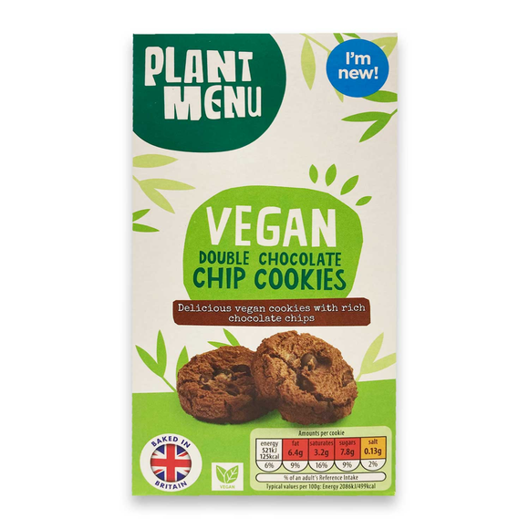 Plant Menu Vegan Double Chocolate Chip Cookies 200g